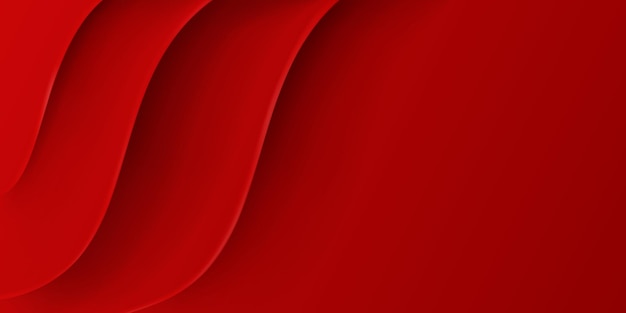 Abstract background with wavy surface in red colors