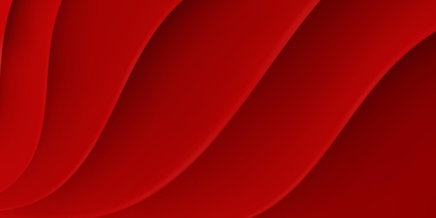 Abstract background with wavy surface in red  colors