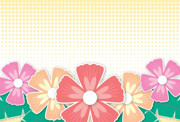 Abstract backgrounds tropical flower paradise Vector illustration design