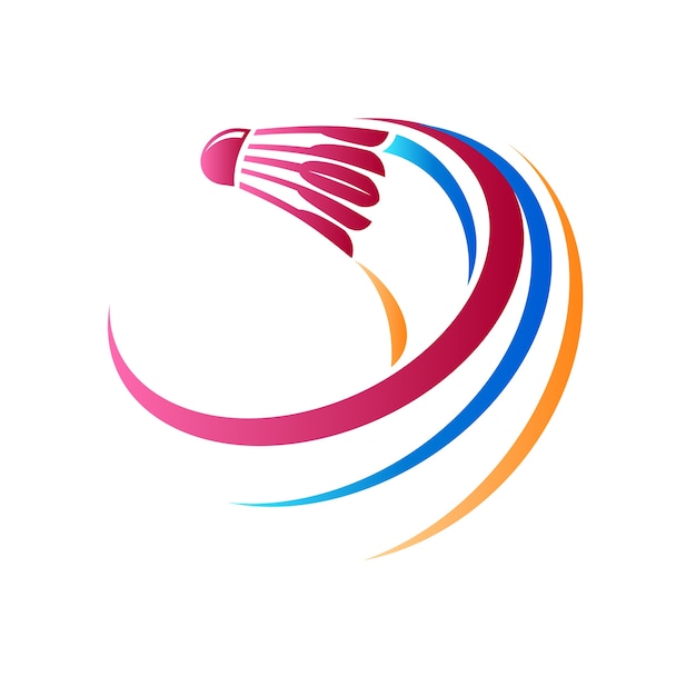 Abstract Badminton Logo