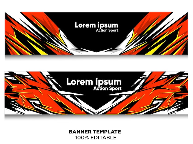 Abstract banner background design pack vector