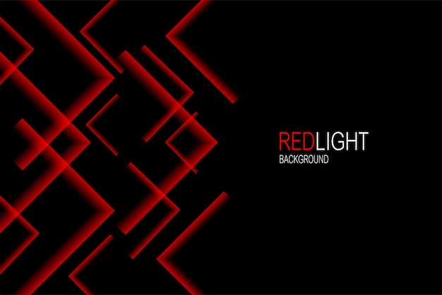 Abstract banner background with red shapes