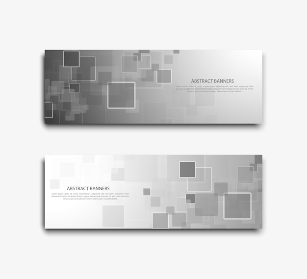 Abstract banner design Technology and business template Vector illustrationation