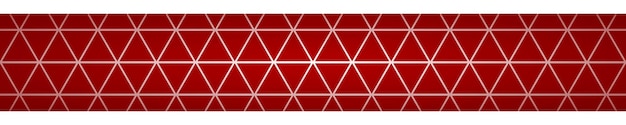 Abstract banner of small triangles in red colors