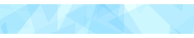 Abstract banner of translucent triangles in light blue colors