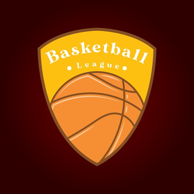 Abstract basketball logo design and symbol art