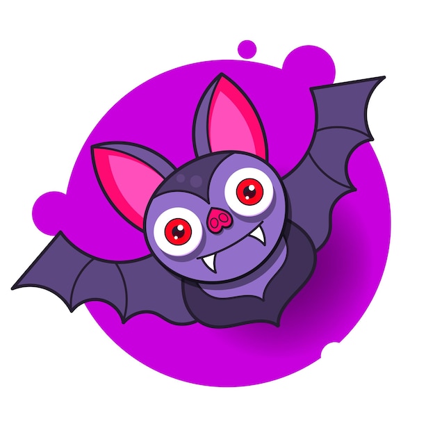 Abstract Bat Halloween For Decoration Design. Abstract Vector Illustration. Horror Halloween Background. Animal Illustration.