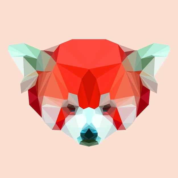 Abstract Bear Polygonal Pet Animal Face Muzzle Portrait Graphic head Silhouette Icon