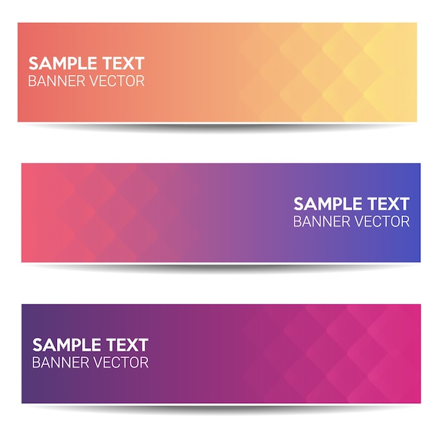 Abstract beautiful banner color gradient background