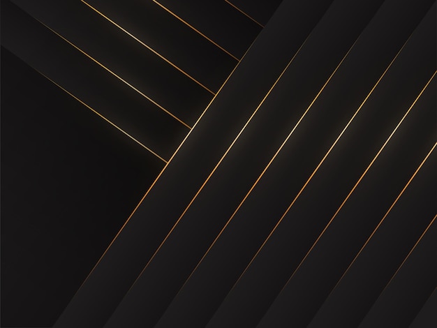 abstract beautiful geometric black with gold background