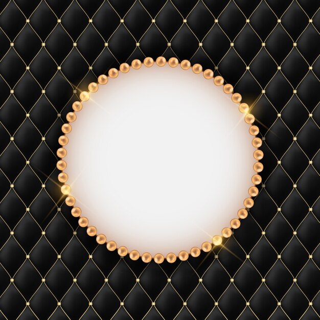 Vector abstract beautuful background with pearl frame.