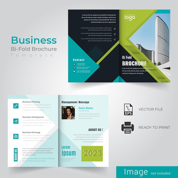 Abstract Bi fold Brochure