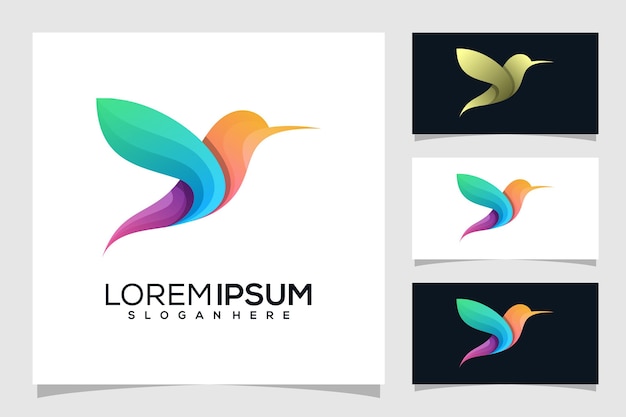 Abstract bird logo