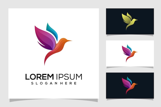 Abstract bird logo