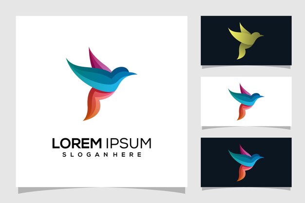 Abstract bird logo