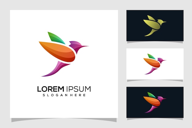 Abstract bird logo