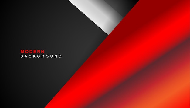 Abstract black background with red shapes