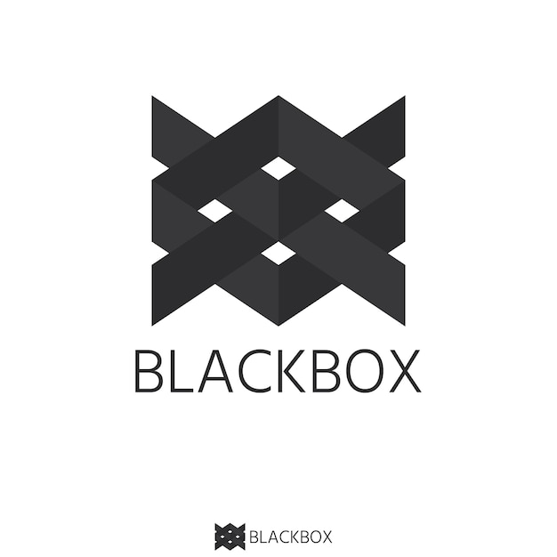 Vector abstract black box logo with letter x and o sign. square shape. logo template with flat style for software, apps, product, services brand.