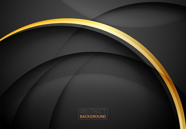 Abstract Black and gold luxurious background