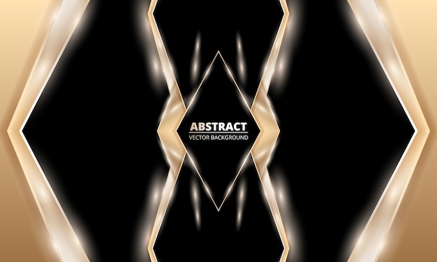 Abstract black and gold luxury background with glitter light rays effects Luxuriant elegant abstract background