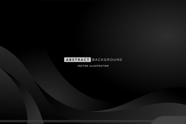 Abstract black gradient color curve background