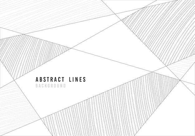 Abstract black and gray lines pattern decorative template artwork