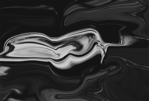 Abstract black liquid marble background