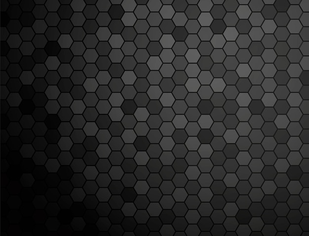 Abstract black texture background hexagon