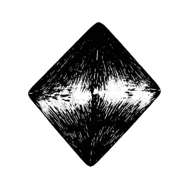 Vector abstract black and white diamond shape design