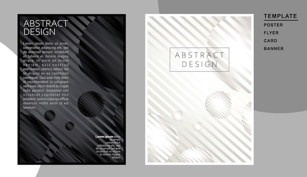 Abstract black and white geometric background with balls and stripescan be used in cover design book