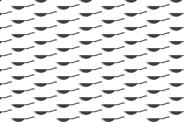 Abstract black and white pan logo pattern Free Vector