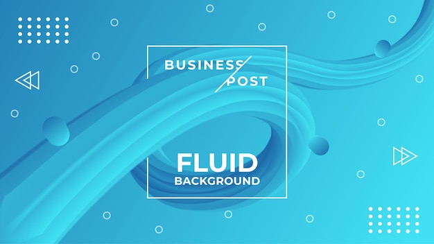 Abstract blend background design Fluid background template design Premium Vector