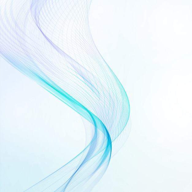 Abstract blue background, futuristic wavy illustration, art concept