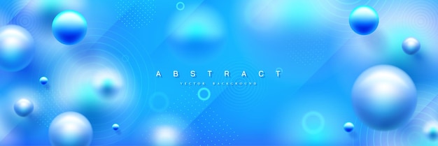 Abstract blue background with abstract bubble Trendy modern blue vector background