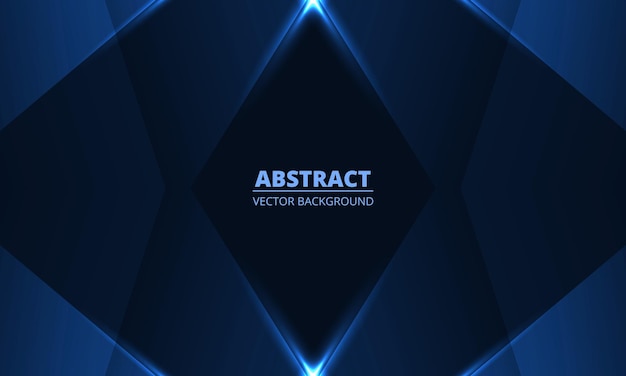 Abstract blue background with geometric dynamic glowing lines