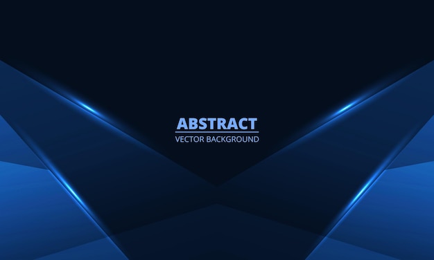 Abstract blue background with geometric dynamic glowing lines