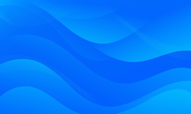 Abstract Blue Background with Wavy Shapes suitable for website flyers posters