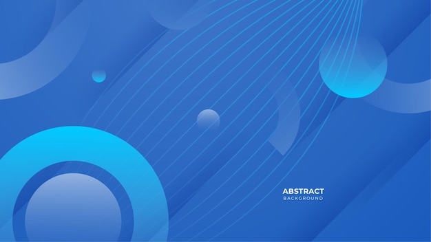 Abstract blue banner geometric shapes geometric light triangle line shape with futuristic concept presentation background