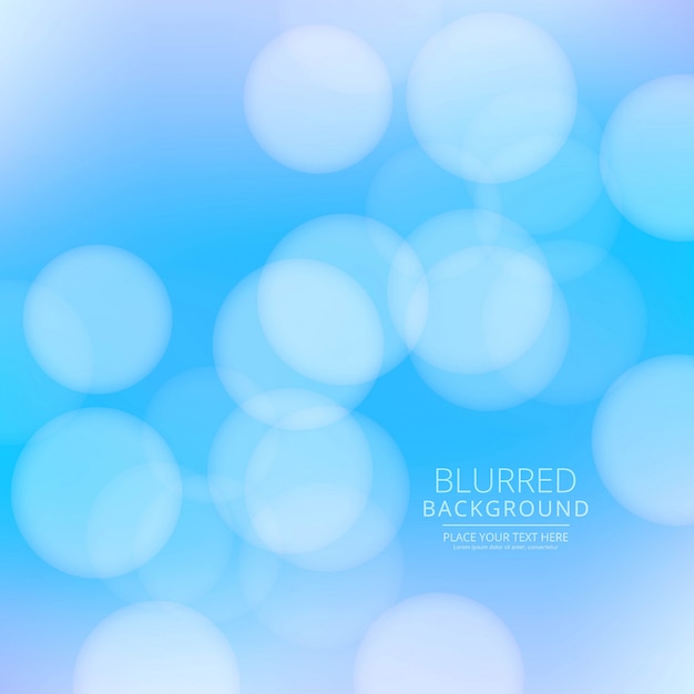 Abstract blue blurred background vector