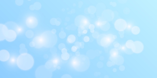 Abstract blue bokeh background