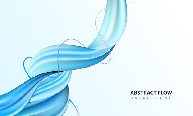 Abstract blue color fluid background