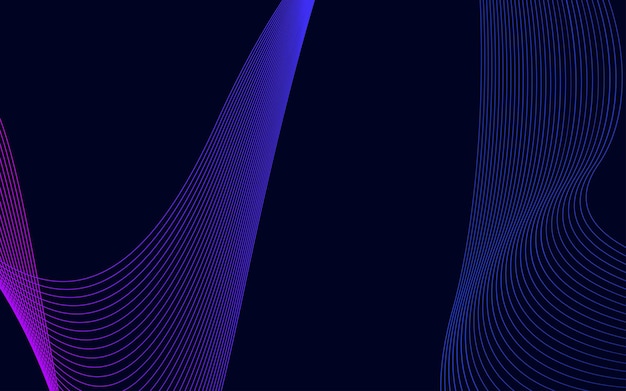 Abstract Blue Color technology Line wave background