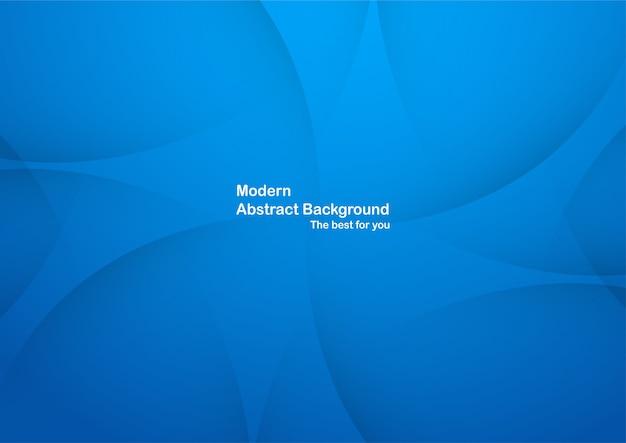 Abstract blue curve background with copy space for white text