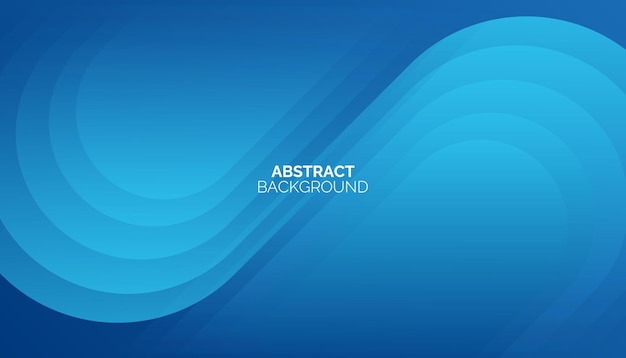 Abstract blue geometric background Dynamic shapes composition