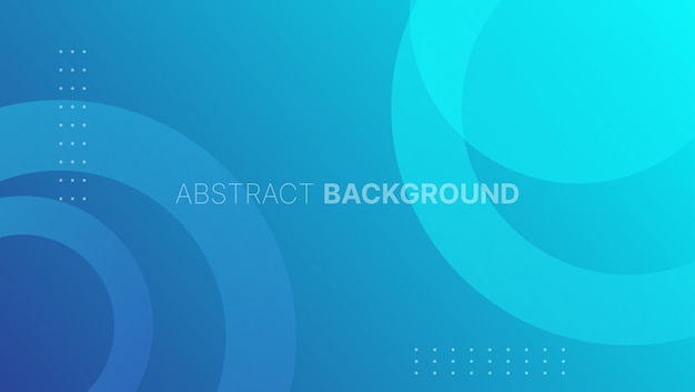 Abstract blue geometric background with circle shapesvector illustration