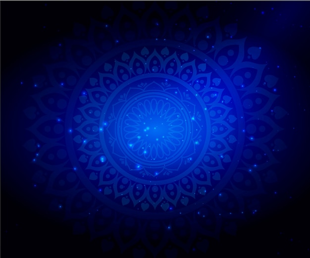 Abstract blue gradient background with particles