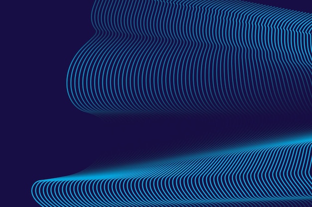 Abstract blue gradient wave background