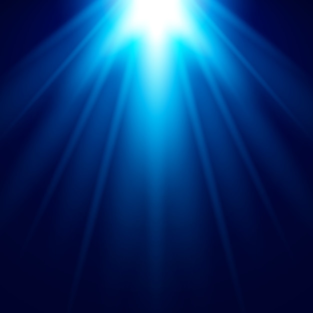 Abstract Blue Light Effect vector background