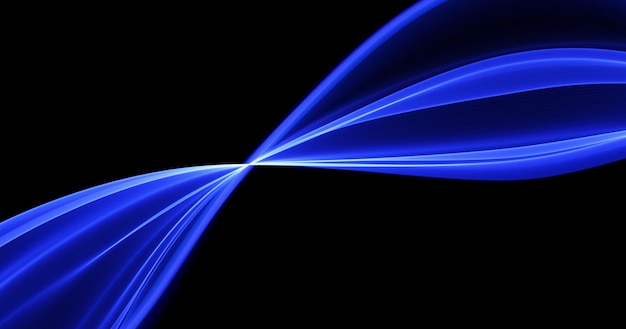 Abstract blue lines background Flow dynamic wave Digital data structure