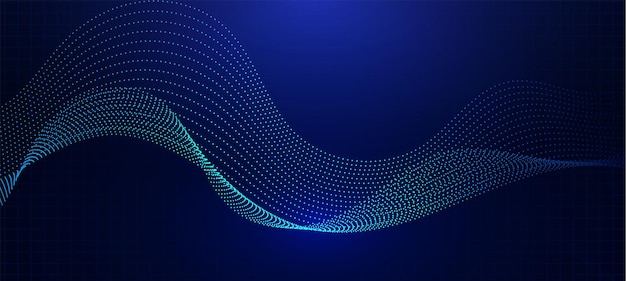 abstract blue neon light colours technology particles dotted lines mesh background